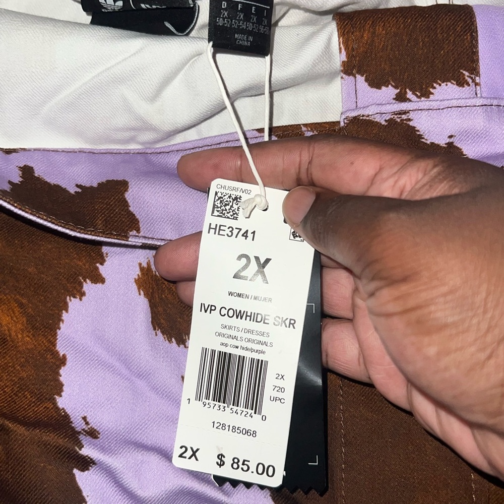 Adidas x Ivy Park by Beyonce Cow Print Skirt Rodeo - Size 2X NWT - Picture 2 of 2